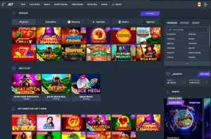 jet casino hp screenshot