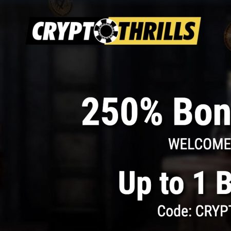 Crypto Thrills Bonus 250% Bonus. Up to 1 BTC + 50 Free Spins