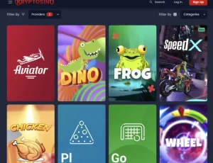 kryptosino games screenshot