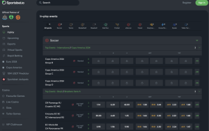 sportsbet io live screeshot