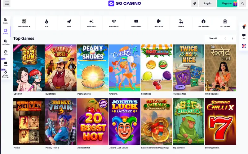 SGCasino slots (screenshoot) SGCasino slots (screenshoot)