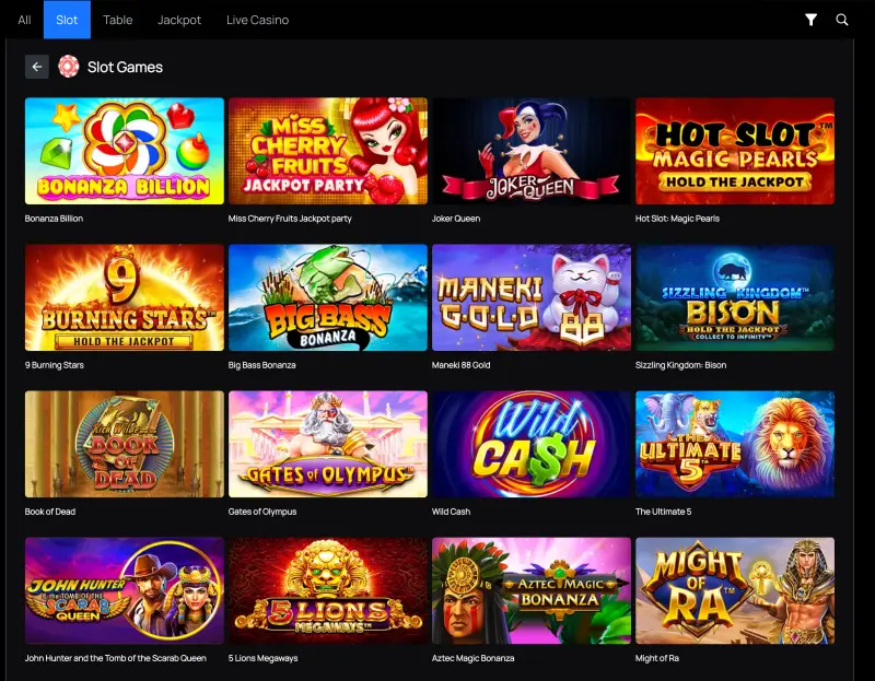 Bitspincasino slots - screenshot