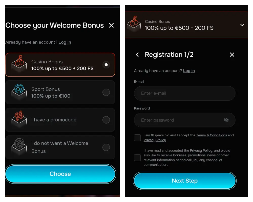 Revolution Casino - Registration Revolution Casino - Registration