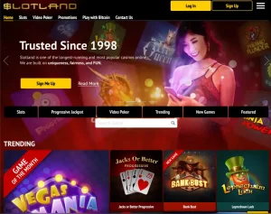 slotland casino hp screenshot