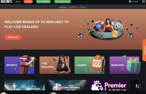 bons io homepage screenshot