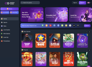 crypto games hp screenshot