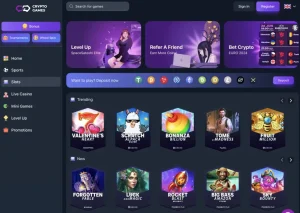 crypto games io casino screenshot