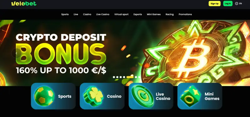 Velobet casino review (screenshoot)