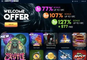 cryptowins hp screenshot