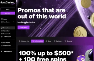 justcasino hp screenshot