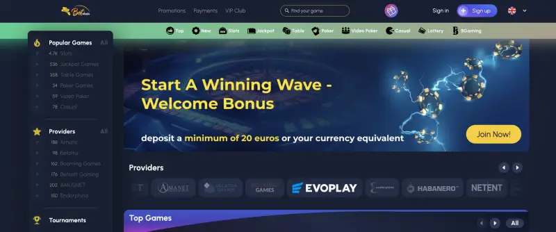 betchain casino review hp