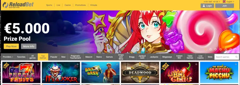reloabet casino review hp