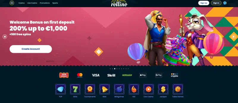 rollino casino review hp