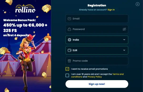 rollino registration