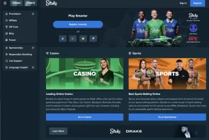 stake homepage screenshot