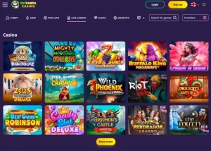 fatpanda casino games screenshot