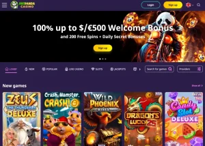 fatpanda casino hp screenshot