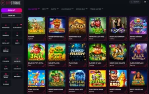 bitstrike casino games screenshot