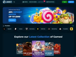 luckiest casino hp screenshot