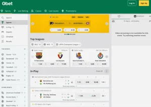 qbet sports screenshoot