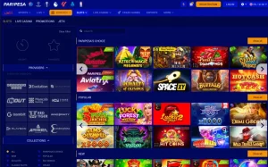 paripesa casino screenhot