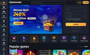 winshark casino hp screenshot