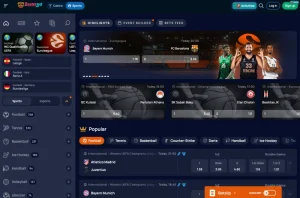 baxterbet sports screenshot