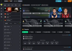 corgibet sports screenshot