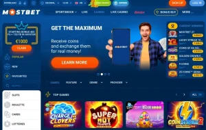 mostbet casino screenshot